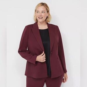 Lane Bryant Maroon Blazer size 28